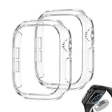 2 PCS Case and Screen Protector Set for Apple Watch Series 12 Clear