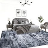 Runner Rug Washable Rug Modern for Bedroom Living Room Bedside Floor Black