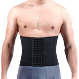 Waist Trainer for Men Waist Trimmer Tummy Shapewear Girdle with Back Support Black