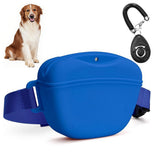 Upgrade Stronger Closure Dog Treat Pouch with Training Treat Bag Pouch Blue