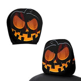 2 PCS Horror Face Car Headrest Covers for Halloween Parties and Pranks Style 3