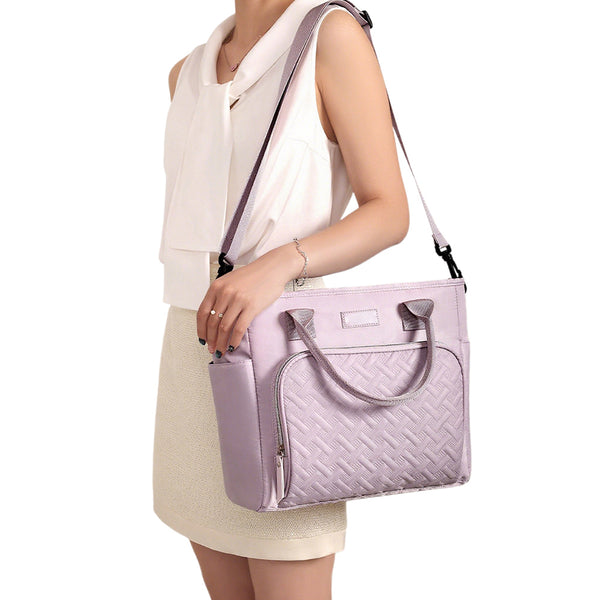 11L Large Insulated Lunch Bag – Thermal Lunch Box Leakproof Cooler Tote for Work Purple