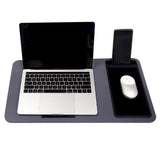 Laptop Lap Desk for Adults – Portable Laptop Desk with Mouse Pad and Phone Holder Gray