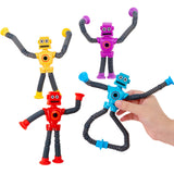 4Pcs Suction Cup Pop Tubes Stretchy Sensory Fidget Toys Style 1