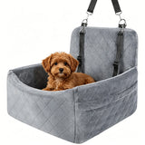 Booster Seat Dog Auto Seats for Small Medium Dogs Gray