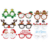 9Pcs Christmas Themed Glasses Novelty Xmas Glasses Frame Party Eyeglasses
