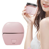 Mini Hair Straightener Rechargeable Portable Hair Straightener Brush Pink