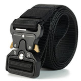 Nylon Tactical Belt Quick-Release for Outdoor Work Black