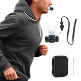 Portable Adjustable Breathing Trainer Lung Respirator Fitness Equipment White