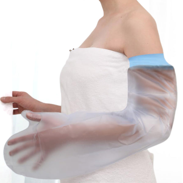 Adult Waterproof Shower Arm Cast Cover – Reusable Elastic Wound Protector