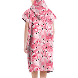 Hooded Zip Up Changing Robe Adult Microfiber Beach Towel Poncho Style 3