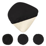 4 PCS Stretch Removable Dining Chair Seat Cushion Slipcovers for Decor Black