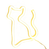 LED Cat Rainbow Neon Sign Night Light Lamp for Bedroom Wall and Bedside Decor Style 1