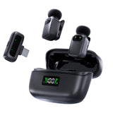 Wireless Lavalier Microphone with Charging Case AI Voice Changer Lapel Microphone for Video Recording Podcast Type-C Style
