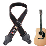 Guitar Strap for Acoustic Electric Classic and Bass Guitars Black