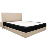 Elastic Box Spring Cover 4 Sides Wrap Around Bed Skirt Dark Gray