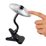 Clip-On Mini Desktop Cymbal Drum Musical Instrument Desk Toy for Music Lovers Silver