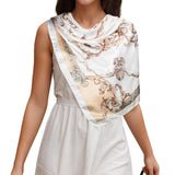 90cm Head Scarf for Women Scarf Printed Satin Square Scarf Bandanas for Women Style 2