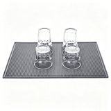 Bar Mat Non Slip Cocktail Mat Drip Mat for Countertops 45x30cm Home Bar Gray