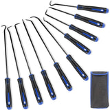 10PCS Alloy Steel Automotive Oil Seal Hook Pullers with Protective Sleeves Style 2