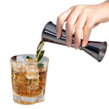 Stainless Steel Double Jigger 30ml 60ml Cocktail Bar Measuring Cup for Bartending Black