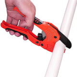 42mm PVC PPR Cutter with SK5 Steel Blade Locking Latch Red