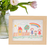 Removable Clip Kids Picture Frame A4 Artwork Display - Beige