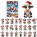 Christmas Cow Advent Calendar – 24-Day Blind Box Ornaments Set for Tree Style 2