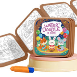 Reusable Water Coloring Book Water Doodle Painting Book Toy Style 2