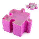 6 Layer Puzzle Sorting Organizer Box Trays for 1000 Pieces Rose Red