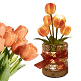Tulip Flower Lamp 3 Color Dimming Night Light Valentine’s Day Gift Orange