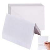 20 Sets Blank Cards with Self Seal Envelopes for Greetings White