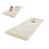 Non Slip Floor Mats Long Bedroom Rugs Fluffy Floor Mat Beige