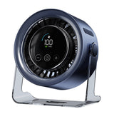 USB Desk Fan Rechargeable 100 Speeds with Display 120 Rotation Grey