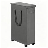 65L Slim Laundry Basket Narrow Laundry Hamper with Handles for Laundry Room Gray