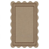 Crystal Velvet Area Rug Geometric Non Slip Washable Floor Mat Style 3