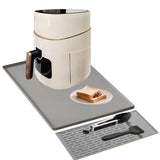 Silicone Heat Resistant Mat for Countertop Air Fryer & Microwave Gray