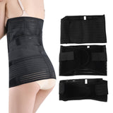3-in-1 Postpartum Belly Band Waist Shapewear – Recovery Girdle After Birth Support Black