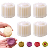 5PCS 2-in-1 Double-Sided Sunflower Cookie Stamp Pastry Mold for Baking Biscuits