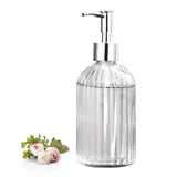 450ml Glass Soap Dispenser for Dish Soap Dispenser Bathroom Clear