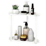 2-Tier Storage Rack – Perfume & Skincare Organizer for Home White