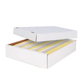 5 Section Large Card Box Holds Over 4000 Cards with Lid Storage