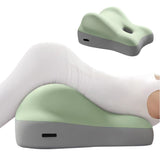 Ergonomic Memory Foam Reading Pillow for Bed and Sofa Green