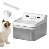 4L Automatic Cat Water Fountain Rechargeable with Sensor White