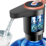 Portable Electric Water Bottle Pump Automatic Dispenser For Home Kitchen - Black