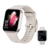 Smart Watch Men Women Bluetooth With Fitness Tracker Silver
