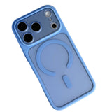 Frosted Camera Lens Case for iPhone 18 Pro Max Easy Attached Blue