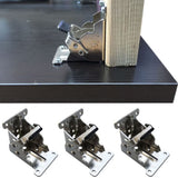 4Pcs 90 Degree Folding Table Leg Brackets Self Lock Foldable Hinge DIY Heavy Load Silver