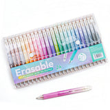 24PCS Colorful Click-Erasable Gel Pen Set for Students School and Office