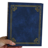 Traditional Photo Album with 200 Pockets for Wedding Gift Blue